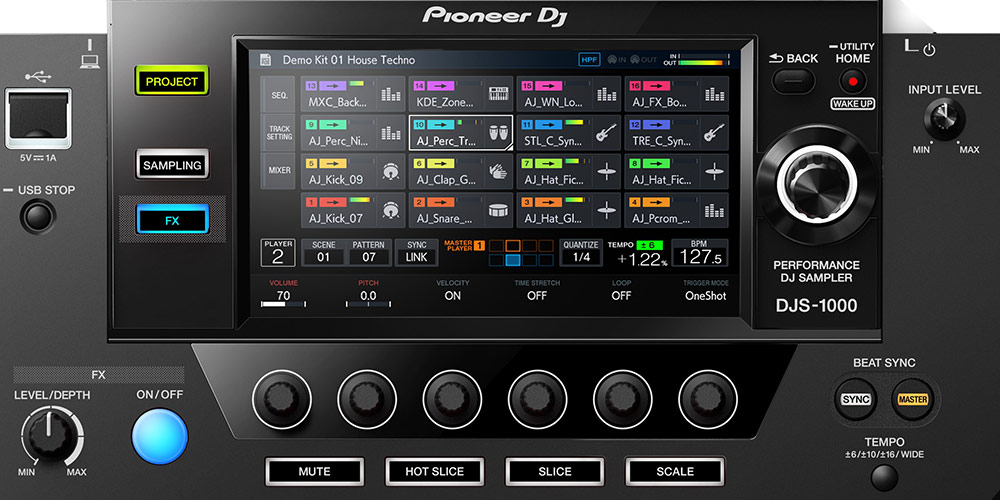 Pioneer DJS-1000 screen
